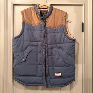 HOWLER BROS Men’s Rounder Western Outdoor Vest Blue/Tan XL NWOT!!!